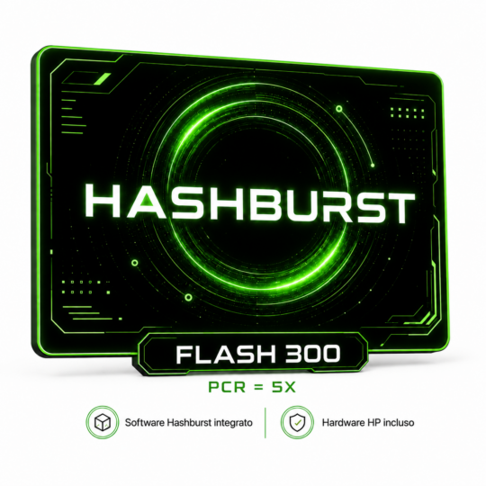 Flash 300 hardware HP software HASHBURST - PCR = 5X