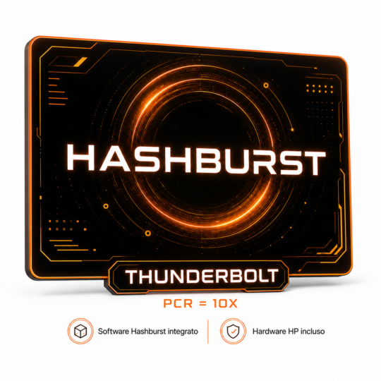 Thunderbolt hardware HP software HASHBURST - PCR = 10X